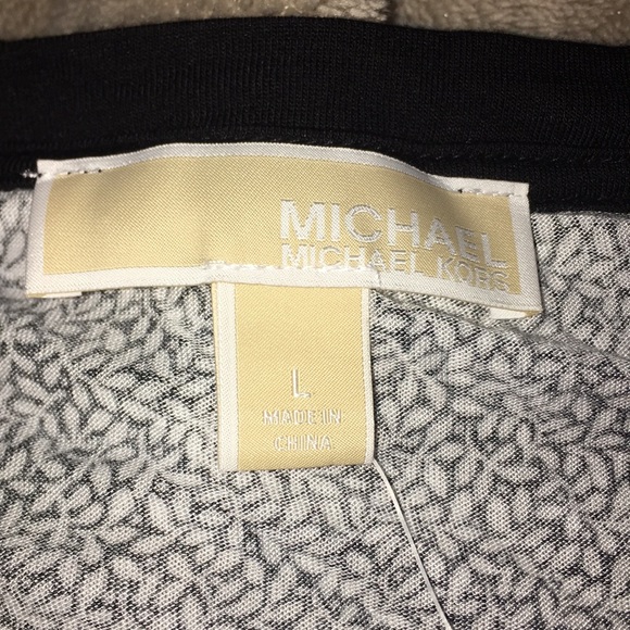 Michael Kors Vine Blouse With Chiffon Trim - Picture 2 of 5